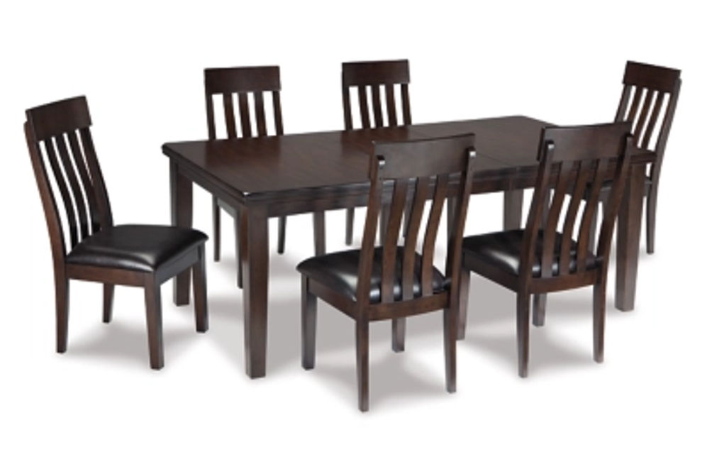 Signature Design by Ashley Haddigan Dining Table and 6 Chairs-Dark Brown