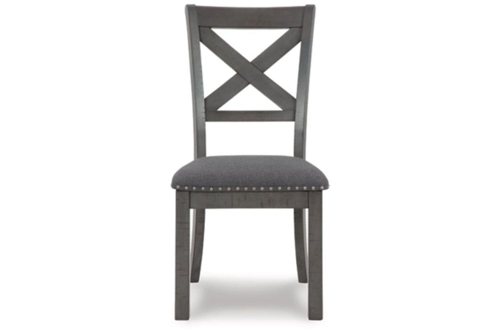 Signature Design by Ashley Myshanna Dining Table and 6 Chairs-Gray