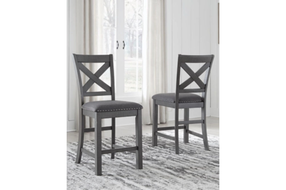 Signature Design by Ashley Myshanna Counter Height Dining Table and 6 Barstools