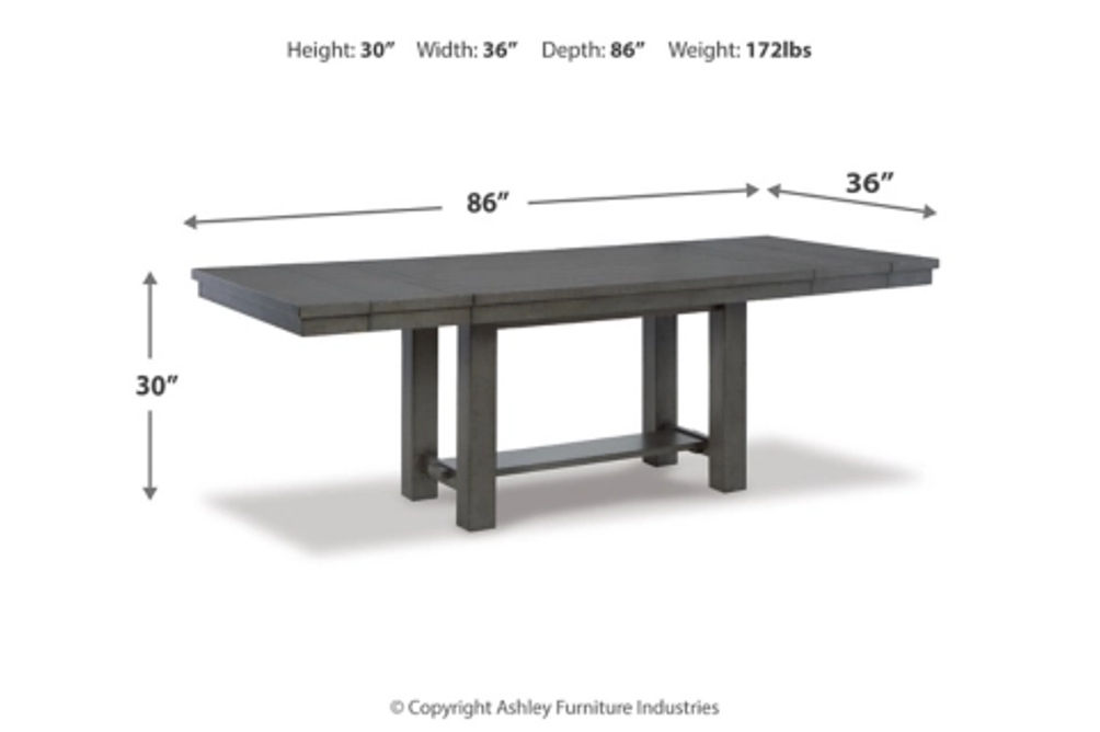 Signature Design by Ashley Myshanna Dining Table, 2 Chairs and 2 Benches