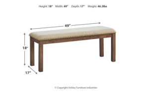 Signature Design by Ashley Moriville Dining Table and 4 Chairs and Bench