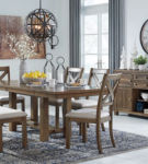 Signature Design by Ashley Moriville Dining Table and 4 Chairs and Bench