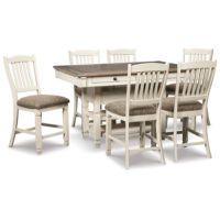 Bolanburg Counter Height Dining Table with 6 Barstools-Two-tone