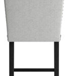 Signature Design by Ashley Jeanette Counter Height Bar Stool (Set of 2)-Black