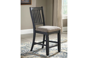 Signature Design by Ashley Tyler Creek Counter Height Bar Stool (Set of 2)-Bla