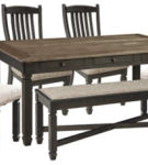 Signature Design by Ashley Tyler Creek Dining Table with 4 Chairs and Bench