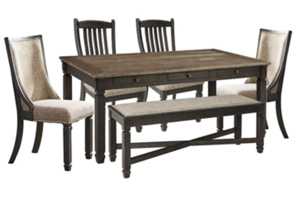 Signature Design by Ashley Tyler Creek Dining Table with 4 Chairs and Bench