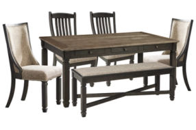 Signature Design by Ashley Tyler Creek Dining Table with 4 Chairs and Bench