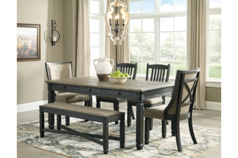 Signature Design by Ashley Tyler Creek Dining Table with 4 Chairs and Bench