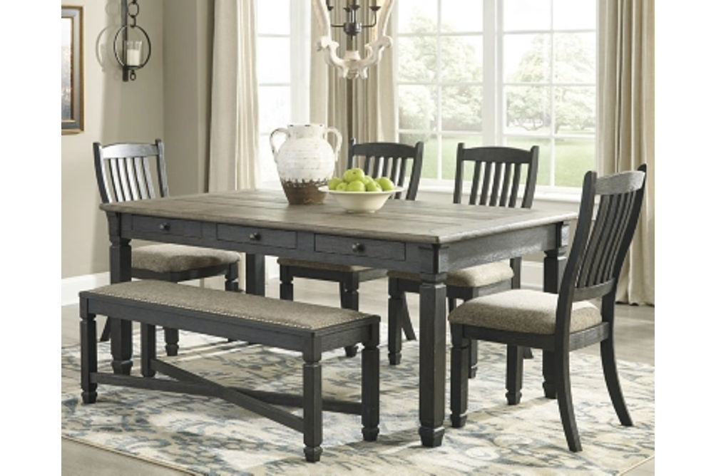 Signature Design by Ashley Tyler Creek Dining Table, 4 Chairs and Bench