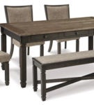 Signature Design by Ashley Tyler Creek Dining Table and 4 Chairs with Bench