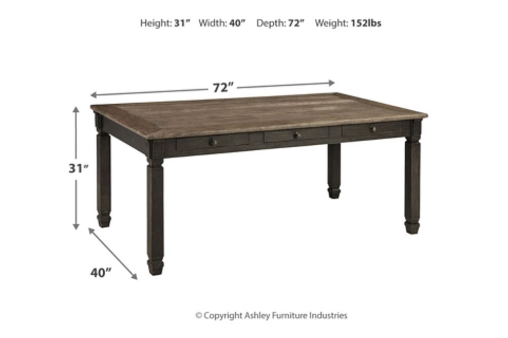 Signature Design by Ashley Tyler Creek Dining Table and 6 Chairs