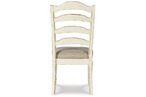 Signature Design by Ashley Realyn Dining Table and 4 Chairs-Chipped White