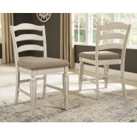 Signature Design by Ashley Realyn Counter Height Bar Stool (Set of 2)-Chipped