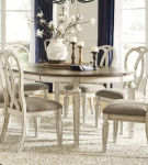 Signature Design by Ashley Realyn Dining Table and 6 Chairs-Chipped White