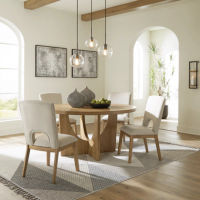 Signature Design by Ashley Dakmore Dining Table and 4 Chairs-Brown