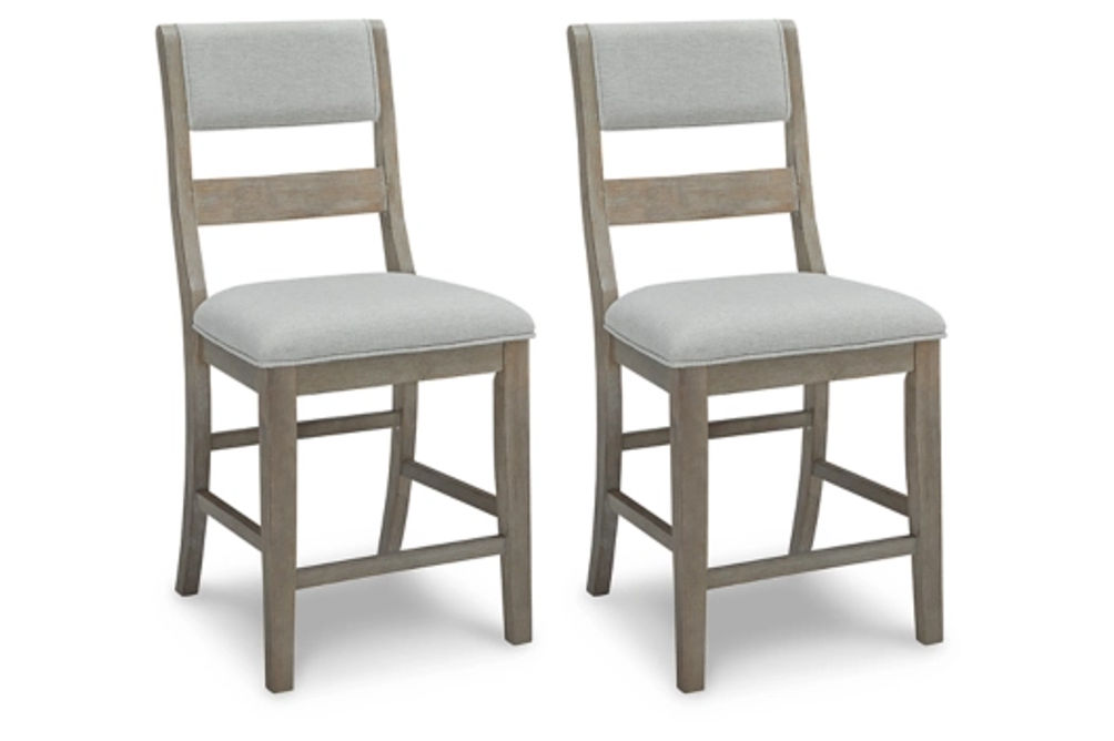 Signature Design by Ashley Moreshire Counter Height Bar Stool (Set of 2)-Bisqu