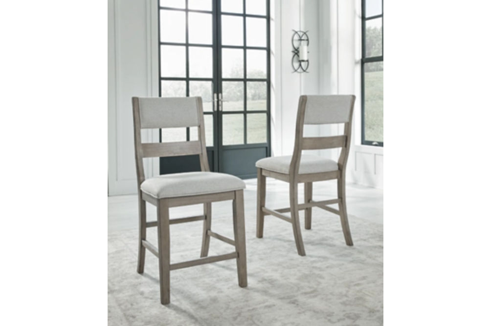 Signature Design by Ashley Moreshire Counter Height Bar Stool (Set of 2)-Bisqu