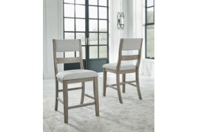 Signature Design by Ashley Moreshire Counter Height Bar Stool (Set of 2)-Bisqu