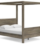 Signature Design by Ashley Shallifer Queen Canopy Bed-Brown