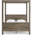 Signature Design by Ashley Shallifer Queen Canopy Bed-Brown