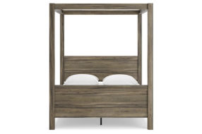 Signature Design by Ashley Shallifer Queen Canopy Bed-Brown