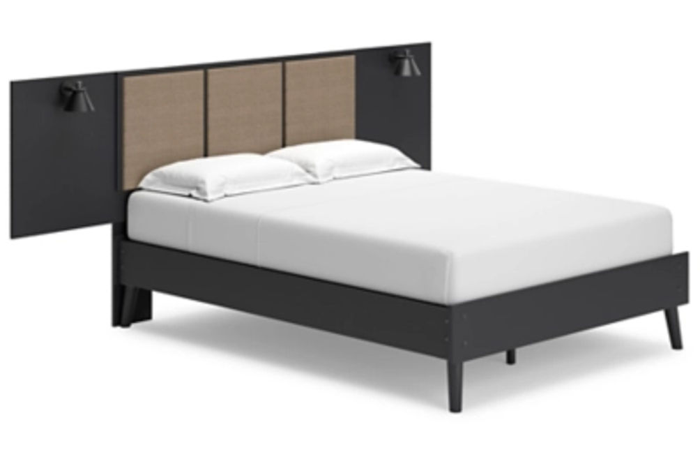 Signature Design by Ashley Charlang Full Panel Platform Bed with 2 Extensions-