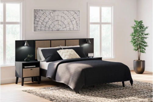 Signature Design by Ashley Charlang Full Panel Platform Bed with 2 Extensions-