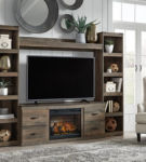 Signature Design by Ashley Trinell 4-Piece Entertainment Center with Electric