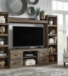 Signature Design by Ashley Trinell 4-Piece Entertainment Center-Brown