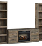 Signature Design by Ashley Trinell 3-Piece Entertainment Center with Electric