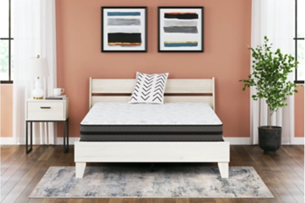 Sierra Sleep by Ashley 10 Inch Pocketed Hybrid Queen Mattress-White