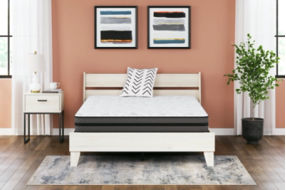 Sierra Sleep by Ashley 10 Inch Pocketed Hybrid Queen Mattress-White