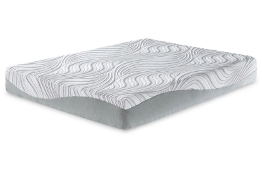 Sierra Sleep by Ashley 10 Inch Memory Foam Queen Mattress-White