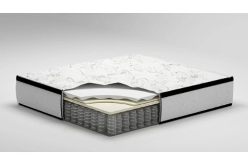 Sierra Sleep by Ashley Chime 12 Inch Hybrid Twin Mattress in a Box-White