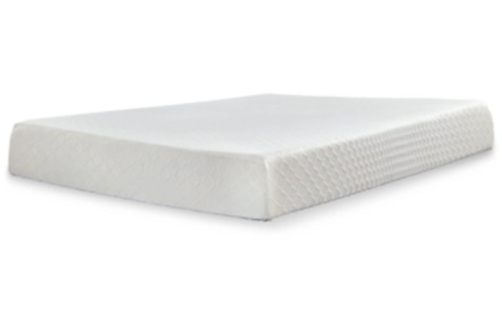 Sierra Sleep by Ashley 10 Inch Chime Memory Foam King Mattress and Foundation-