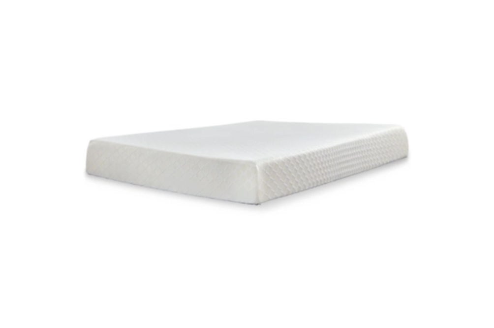 Sierra Sleep by Ashley 10 Inch Chime Memory Foam Full Mattress in a Box-White