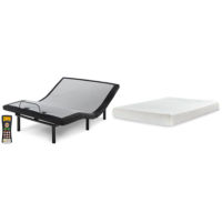 Sierra Sleep by Ashley Chime 8 Inch Memory Foam King Mattress and Adjustable B