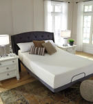 Sierra Sleep by Ashley Chime 12 Inch Memory Foam Queen Mattress in a Box-White