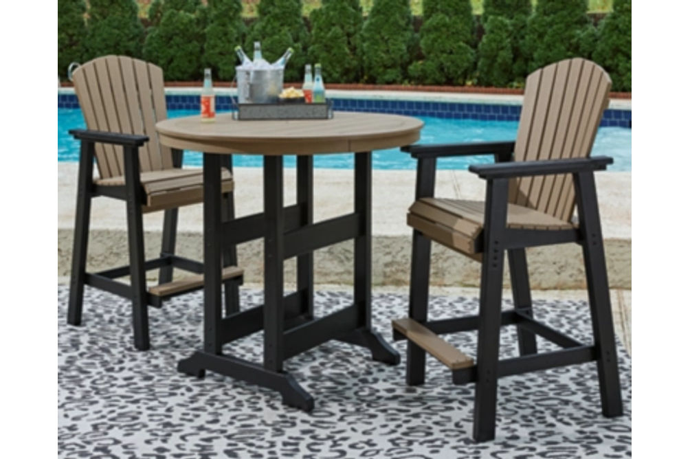 Signature Design by Ashley Fairen Trail Outdoor Counter Height Dining Table wi