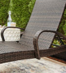 Signature Design by Ashley Kantana 2 Outdoor Chaise Lounge Chairs and End Tabl