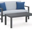 Signature Design by Ashley Fynnegan Outdoor Loveseat, 2 Lounge Chairs and Coff