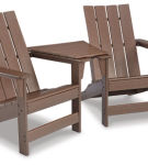 Signature Design by Ashley Emmeline 2 Adirondack Chairs with Tete-A-Tete Table