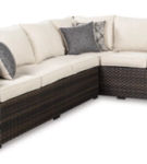 Signature Design by Ashley Easy Isle 3-Piece Outdoor Sofa Sectional with Table