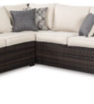 Signature Design by Ashley Easy Isle Sofa Sectional and 2 Lounge Chairs-Dark B