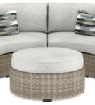 Signature Design by Ashley Calworth 2-Piece Outdoor Sectional with Ottoman-Bei