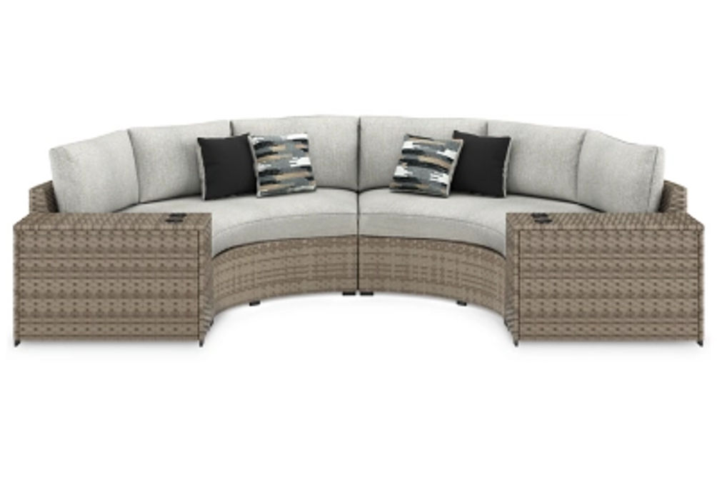 Signature Design by Ashley Calworth 4-Piece Outdoor Sectional-Beige