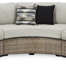 Signature Design by Ashley Calworth 3-Piece Outdoor Sectional-Beige