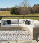 Signature Design by Ashley Calworth 5-Piece Outdoor Sectional-Beige
