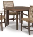 Signature Design by Ashley Germalia Outdoor Dining Table with 4 Chairs-Brown